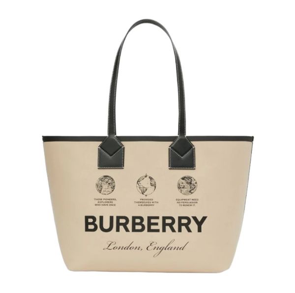 圖片 2023新季品❥Burberry London 格紋 雙面 TOTE托特包 中款