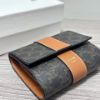圖片 Celine Strap 棕色老花三折短夾