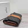 圖片 Celine Strap 棕色老花三折短夾
