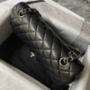 圖片 Chanel 黑銀菱格羊皮coco