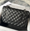 圖片 Chanel 黑銀菱格羊皮coco