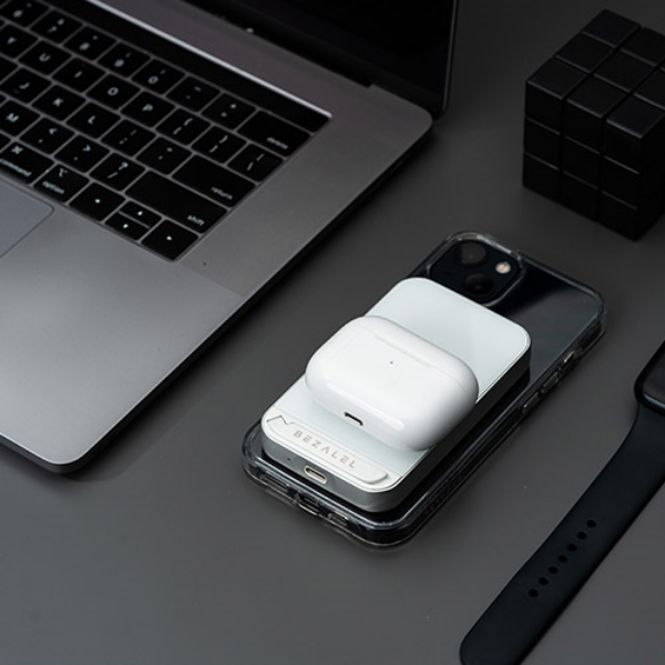 圖片 BEZALEL Prelude X MagSafe 磁吸無線充電行動電源5,000mAh-冰晶白(預購5/22出貨)