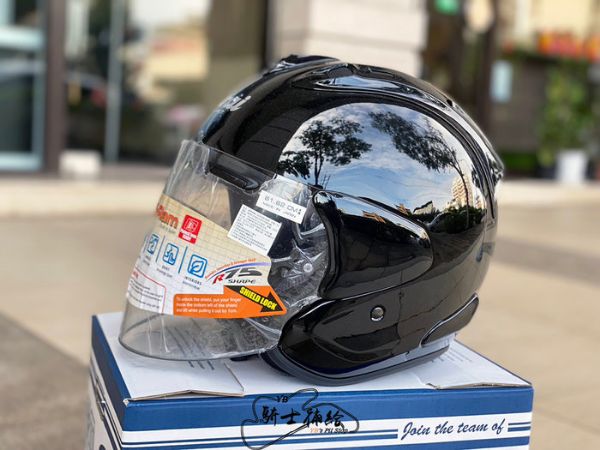 圖片 ARAI VZ-RAM 素色 Black 亮黑 頂級 3/4 半罩 安全帽 VZ RAM