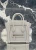 圖片 Celine 袖珍型敲打小牛皮 Nano Luggage 包 金釦 玉石色