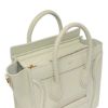 圖片 Celine 袖珍型敲打小牛皮 Nano Luggage 包 金釦 玉石色