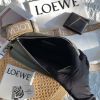 圖片 LOEWE MILITARY XS軍綠色柔軟光滑小牛皮郵差包