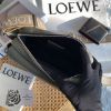圖片 LOEWE MILITARY XS軍綠色柔軟光滑小牛皮郵差包