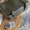 圖片 LOEWE MILITARY XS軍綠色柔軟光滑小牛皮郵差包