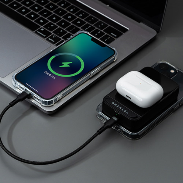 圖片 BEZALEL Prelude XR MagSafe 磁吸無線充電行動電源10,000mAh-耀岩黑(預購5/22出貨)