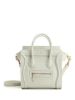 圖片 2023新季品❥ Celine 專櫃真品 Nano Luggage敲打小牛皮 2用包 金釦 玉石白色