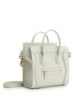 圖片 2023新季品❥ Celine 專櫃真品 Nano Luggage敲打小牛皮 2用包 金釦 玉石白色