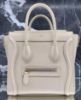圖片 2023新季品❥ Celine 專櫃真品 Nano Luggage敲打小牛皮 2用包 金釦 玉石白色