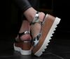 圖片 Stella McCartney Elyse 銀色星星 厚底露趾涼鞋 EU 38.5/39.5(大半碼適合39/40)