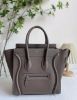 圖片 2023新季品❥ Celine 專櫃真品 敲打小牛皮小巧型Luggage 兩用包 灰色