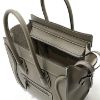 圖片 2023新季品❥ Celine 專櫃真品 敲打小牛皮小巧型Luggage 兩用包 灰色