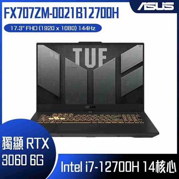 圖片 ASUS 華碩 TUF Gaming F17 FX707ZM-0021B12700H