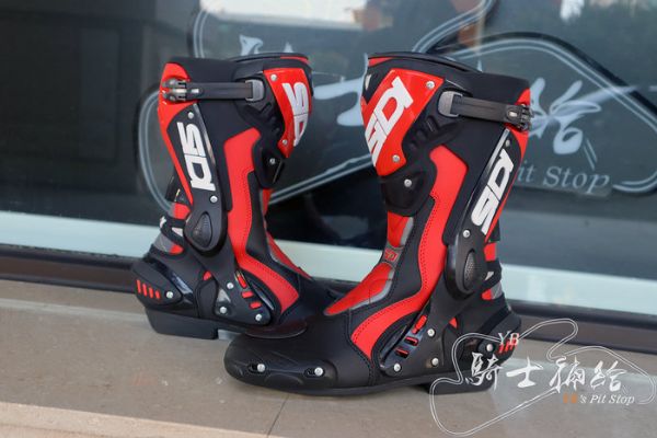圖片 SIDI ST BOOTS 黑紅 高筒 防摔 競技 車靴 義大利 公司貨