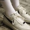 圖片 NICEDAY 代購 AMBUSH x Nike Air Force 1 聯名 奶油白 男女 立體勾 DV3464-002
