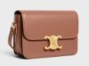 圖片 2023新季品❥ Celine 專櫃真品  Celine Teen Triomphe 光面小牛皮肩背包 青銅色