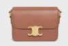 圖片 2023新季品❥ Celine 專櫃真品  Celine Teen Triomphe 光面小牛皮肩背包 青銅色