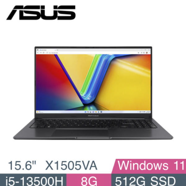 圖片 華碩 ASUS X1505VA-0161K13500H 搖滾黑 OLED