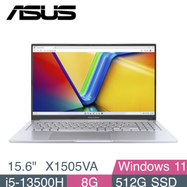 圖片 華碩 ASUS X1505VA-0171S13500H 酷玩銀 OLED