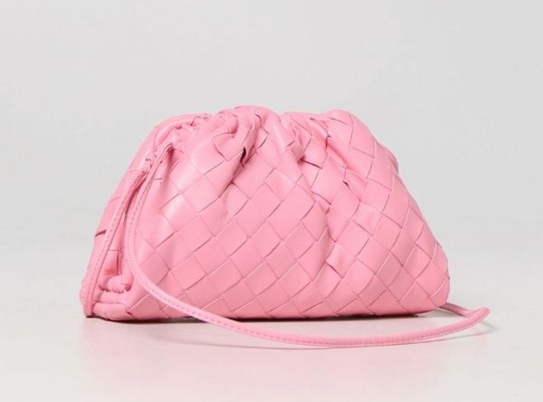 圖片 2023新季品❥ Bottega veneta BV 專櫃真品 Mini 編織雲朵包 粉色