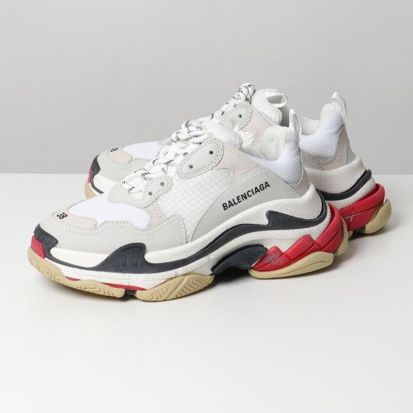 圖片 Balenciaga 524037 Triple S 女款運動鞋 白/紅/黑 IT 35/36/37/38/39/40