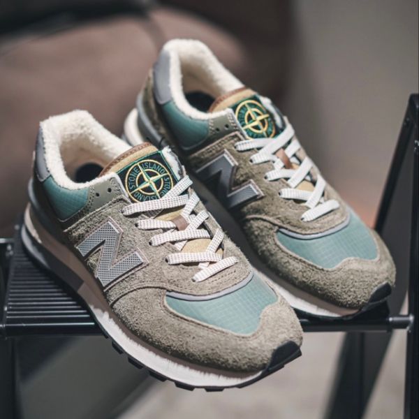 圖片 NICEDAY 代購 New Balance 574 x Stone Island 石頭島 軍綠 聯名 NB 574 U574LGST