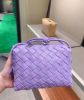 圖片 Bottega Veneta 680255 小款編織皮革 Loop 包 紫藤色