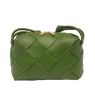 圖片 Bottega Veneta 709417 小款 Cassette 小羊皮相機包 松葉綠