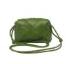 圖片 Bottega Veneta 709417 小款 Cassette 小羊皮相機包 松葉綠