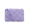 圖片 Bottega Veneta 709417 小款 Cassette 小羊皮相機包 紫藤色