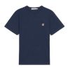 圖片 MAISON KITSUNE 男款小狐狸LOGO L 號深藍色短T 
