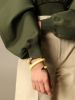 圖片 Bottega Veneta 608701 納帕螺旋形925純銀手環 黃色