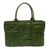 圖片 Bottega Veneta 729043 小款皺褶皮藝 Arco 托特包 松葉綠