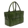 圖片 Bottega Veneta 729043 小款皺褶皮藝 Arco 托特包 松葉綠