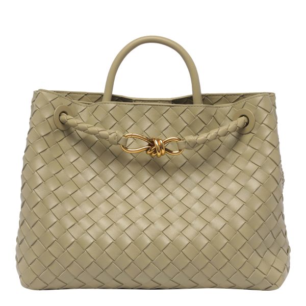 圖片 Bottega Veneta 743572 中款 Andiamo 包 洞石灰