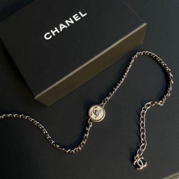 圖片 Chanel 23c 書包釦編織choker