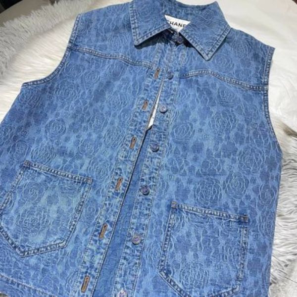 圖片 Chanel 23p 牛仔印花馬甲