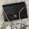 圖片 Chanel 2019春夏黑金菱格珍珠包