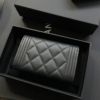圖片 Chanel 黑金荔枝boy經典卡包