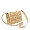 圖片 Bottega Veneta 717089 Cassette 15格皺褶工藝翻蓋編織包 燕麥色