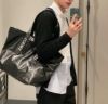 圖片 Loewe Fold Shopper紙質小牛皮手提包 黑色