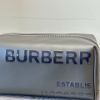 圖片 Burberry Logo 黑灰色皮革手拿包