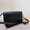 圖片 Burberry TB Logo 黑金色滑皮肩背包 Medium