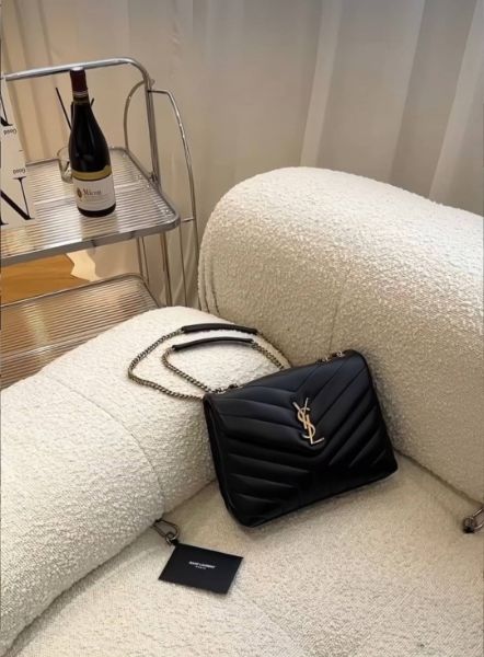 圖片 【YSL】LOULOU方胖小號 黑金