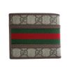 圖片 Gucci 經典GG Ophidia 帆布對開短夾(597606-棕)