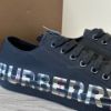 圖片 Burberry Logo 經典格紋黑色休閒鞋