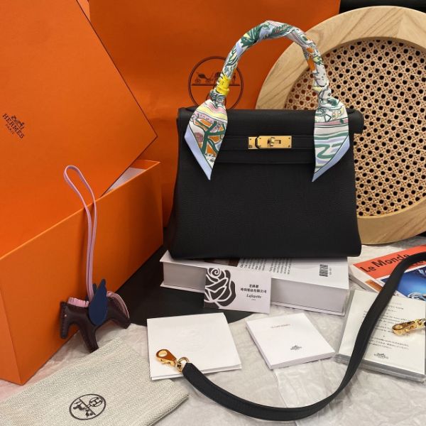 圖片 Hermès 黑色金釦 KELLY 28cm